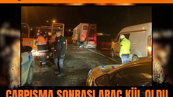 Keçiören hattında kara gece: Çarpışma sonrası araç kül oldu, sürücü çıkamadı!