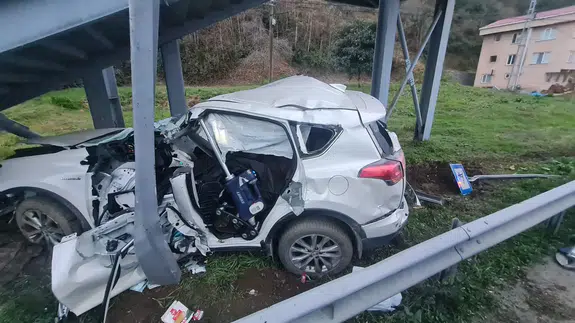 Saniyelerle ölüm arasında... Rize'de korkunç kaza!