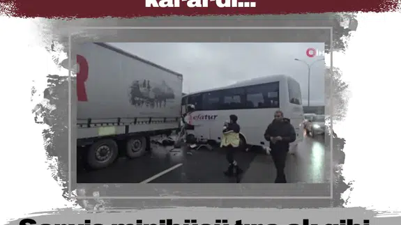Tuzla’da bir sabah daha kazayla karardı... Servis minibüsü tıra ok gibi saplandı, çığlıklar yolu inletti!