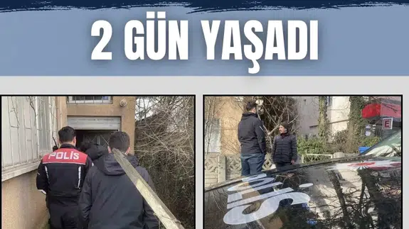 Balkondan tırmanıp girdiği evde 2 gün yaşadı