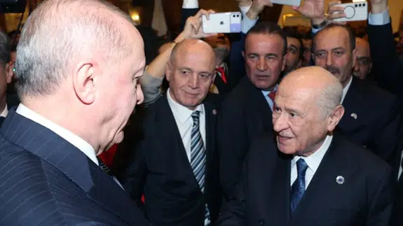 Cumhurbaşkanı Erdoğan, MHP lideri Bahçeli ile bir araya geldi