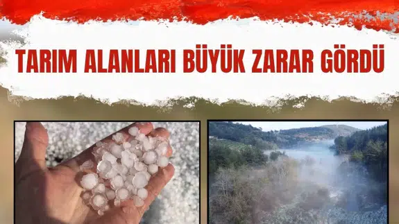 Mersin’de misket büyüklüğünde dolu etkili oldu: Orman ve bahçeler beyaza büründü
