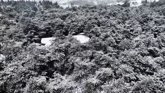 Şamlar Tabiat Parkı karla buluştu… Doğa sustu, kartpostallık manzara konuştu!