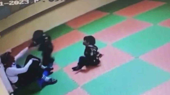 Miniklerin oyun alanı, korku sahnesi! Kreşte şiddet iddiası