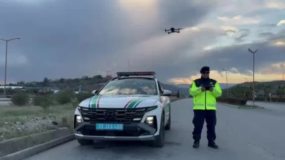 Drone takibi yakalattı: Mersin otoyolda kural ihlali yapanlara ceza yağdı!