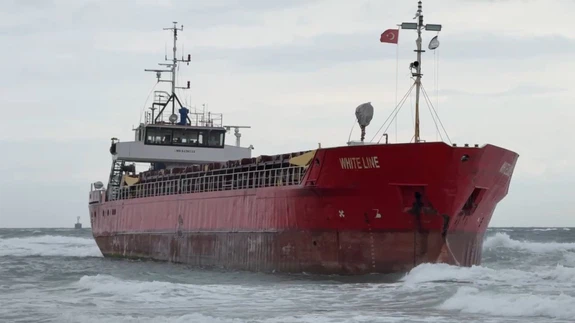 Tekirdağ'da şiddetli rüzgâr Palau Bayraklı gemiyi karaya oturttu!
