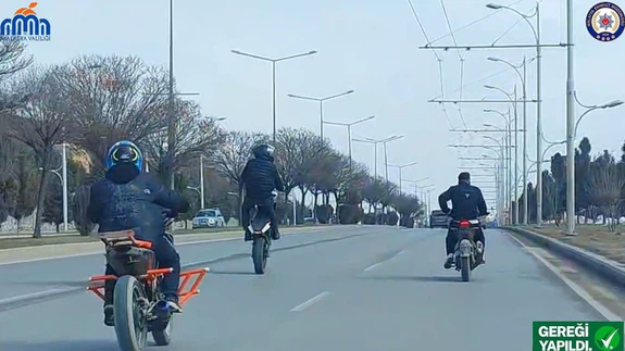 Malatya’da tehlikeli motosiklet şovuna ağır fatura