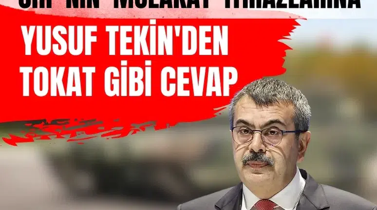 Yusuf Tekin’den CHP’ye mülakat çıkışı: 'Bunu artık kimse yutmaz!'