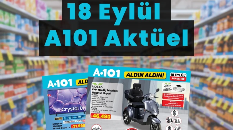 A101’e Dev Perşembe İndirimi Geldi! A101 18 Eylül Aktüel Katalog Yayınlandı!