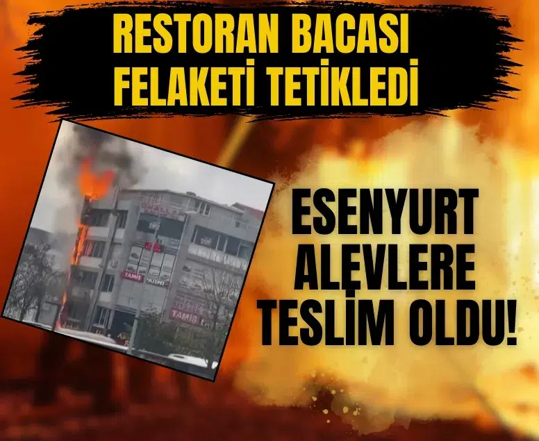 Esenyurt’ta binayı yutan yangın korku dolu anlar yaşattı!