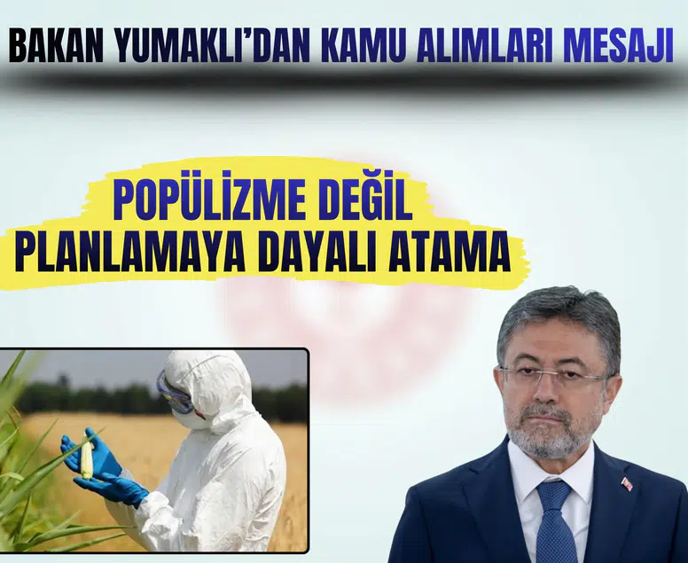 Ziraat ve veteriner atamalarında son durum: Bakan Yumaklı noktayı koydu