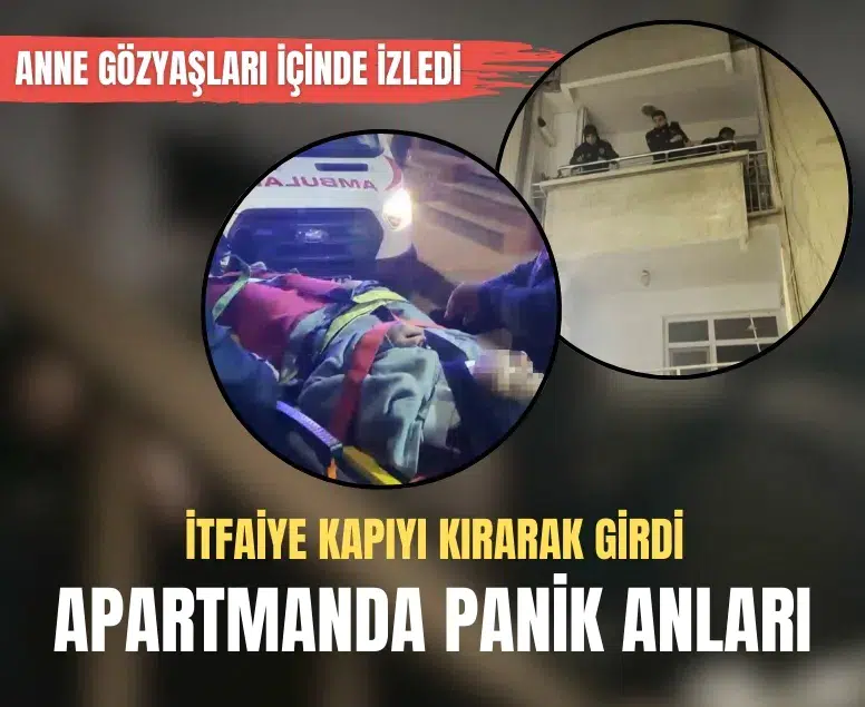 Üçüncü kattan ikinci katın balkonuna düşen çocuk ağır yaralandı