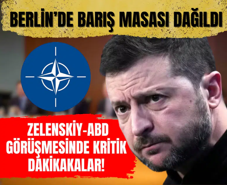 Berlin’de barış masası dağıldı: Zelenskiy–ABD görüşmesinde kritik dakikakalar!