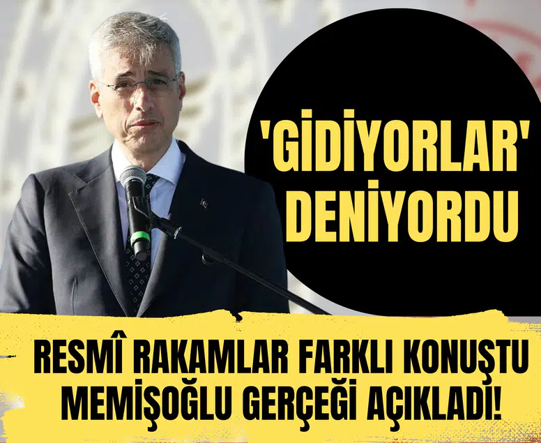 'Gidiyorlar' deniyordu: Resmî rakamlar farklı konuştu, Memişoğlu gerçeği açıkladı!