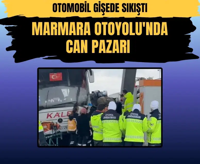 Gişelerde trafik durdu, hayatlar sıkıştı! O korku dolu anlar dron kamerasıyla böyle görüntülendi...