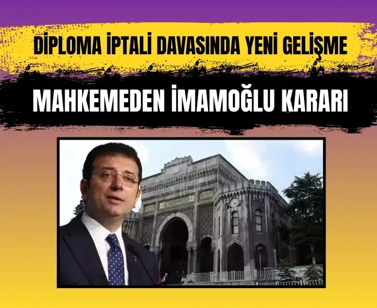 Ekrem İmamoğlu'nun diploması için açtığı dava sonuçlandı: Mahkeme reddetti