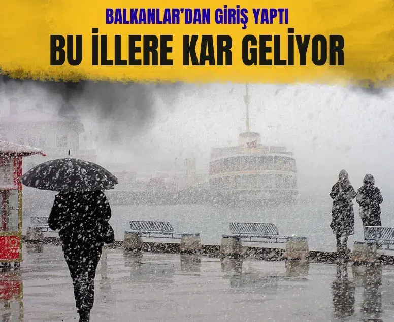 Balkanlar’dan gelen soğuk hava Türkiye’yi etkisi altına alıyor