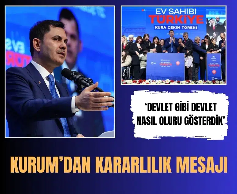 Bakan Kurum’dan Edirne’de sosyal konut ve kentsel dönüşüm mesajı