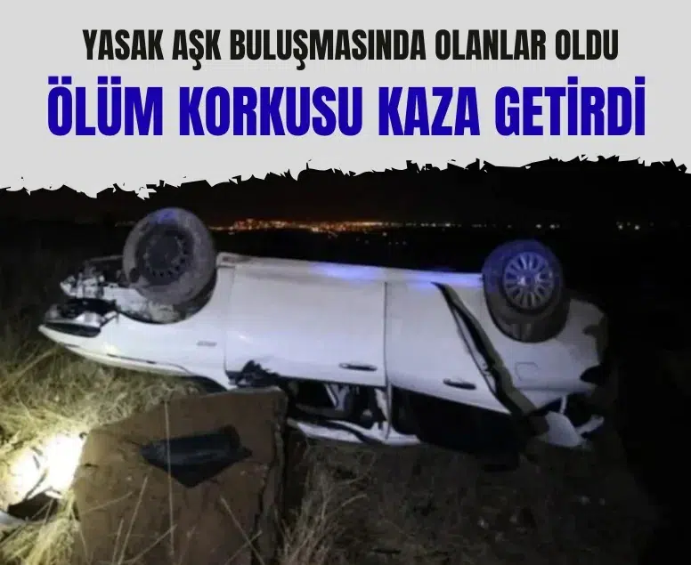 İnternette tanıştığı kadınla buluştu, takip edildiğini düşünüp kaza yaptı