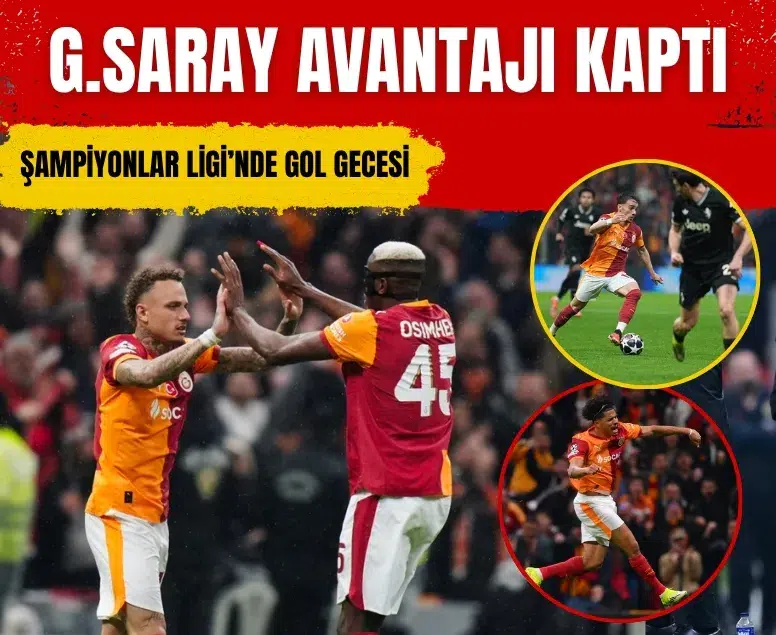 UEFA Şampiyonlar Ligi'nde oynanan Galatasaray - Juventus maçının golleri ve geniş özeti