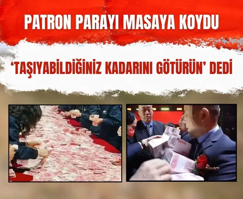 Patron parayı masaya koydu çalışanlar kucakladı