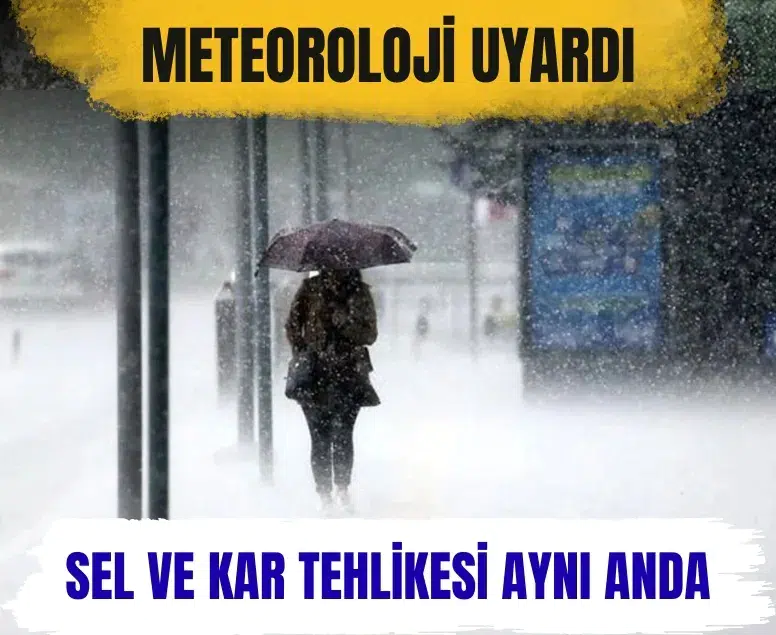 Meteoroloji alarm verdi: Kuvvetli yağış ve kar Türkiye’yi etkisi altına alıyor