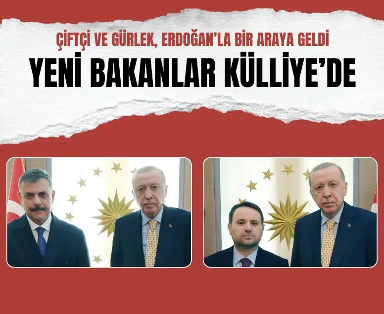 TBMM’de yemin eden Mustafa Çiftçi ve Akın Gürlek, Erdoğan’la bir araya geldi