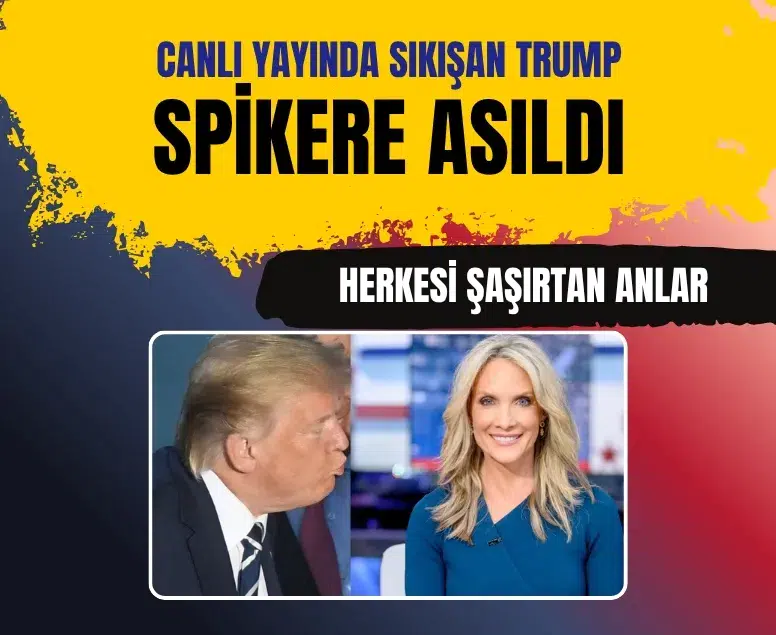 Trump canlı yayında gündem oldu! Sıkışınca spikere asıldı