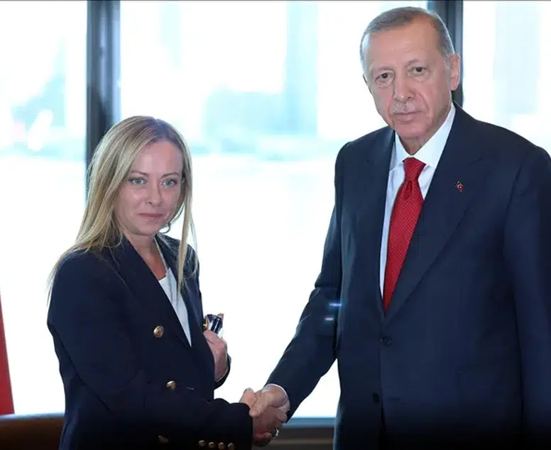 Cumhurbaşkanı Erdoğan, İtalya Başbakanı Meloni ile görüştü