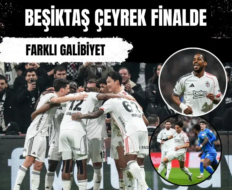 Türkiye Kupası'nda Beşiktaş - Çaykur Rizespor maçının golleri ve özeti