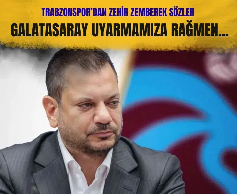 Trabzonspor Başkanı Ertuğrul Doğan’dan Galatasaray’a transfer tepkisi