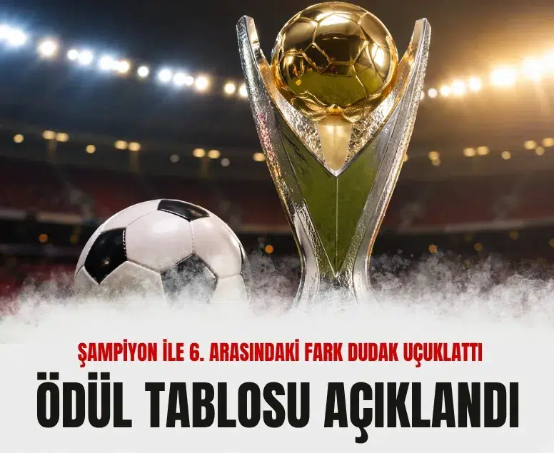 Süper Lig'de şampiyonluk ve alt sıralar arasındaki ödül farkı açıklandı