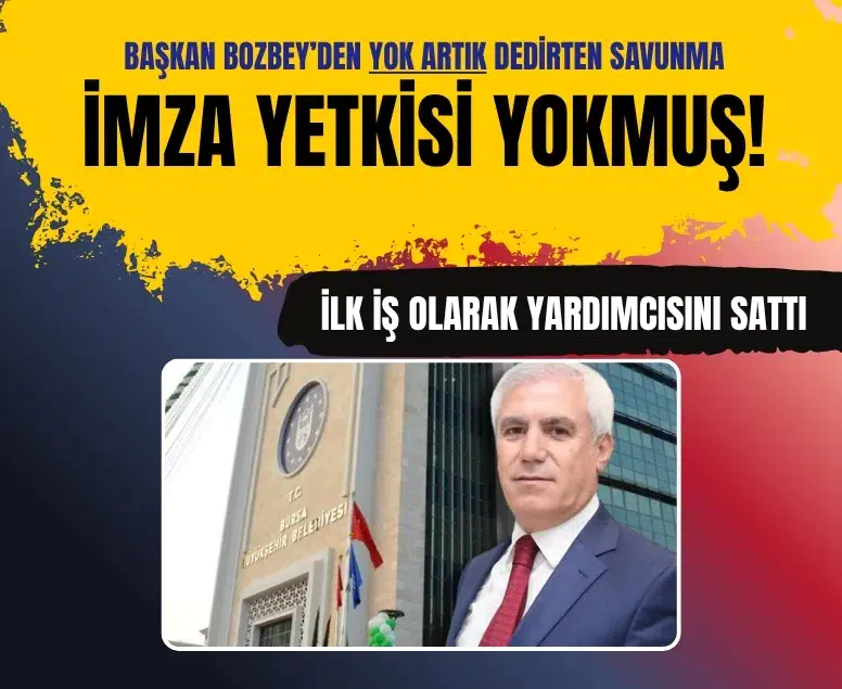 Bursa Büyükşehir Belediye Başkanı Mustafa Bozbey ilk iş olarak yardımcısını sattı