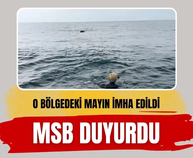 MSB Karadeniz’deki mayın tehdidine karşı son operasyonu duyurdu