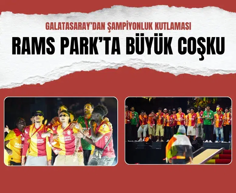 Galatasaray RAMS Park'ta 4. kez üst üste şampiyonluğunu kutladı