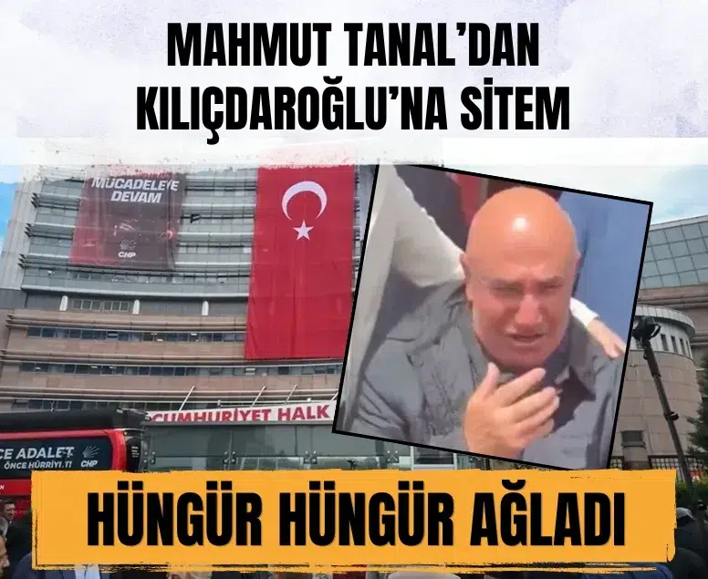 Mahmut Tanal genel merkez merdivenlerinde hüngür hüngür ağladı
