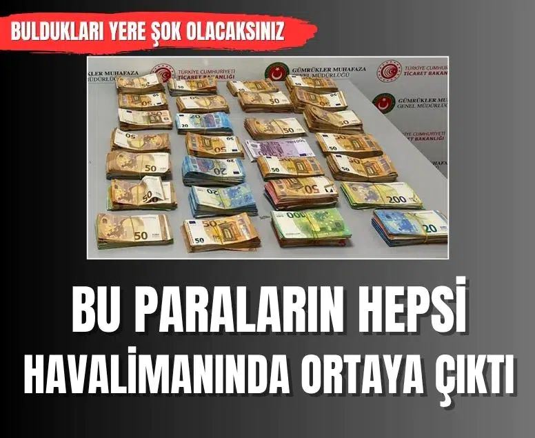 Antalya Havalimanı'nda bebek bezine gizlenmiş 381 bin avro ele geçirildi
