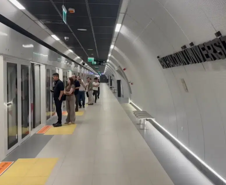 Türkiye’nin en yeni metro hattı, ilk gününde 10 bin 21 yolcu taşıdı