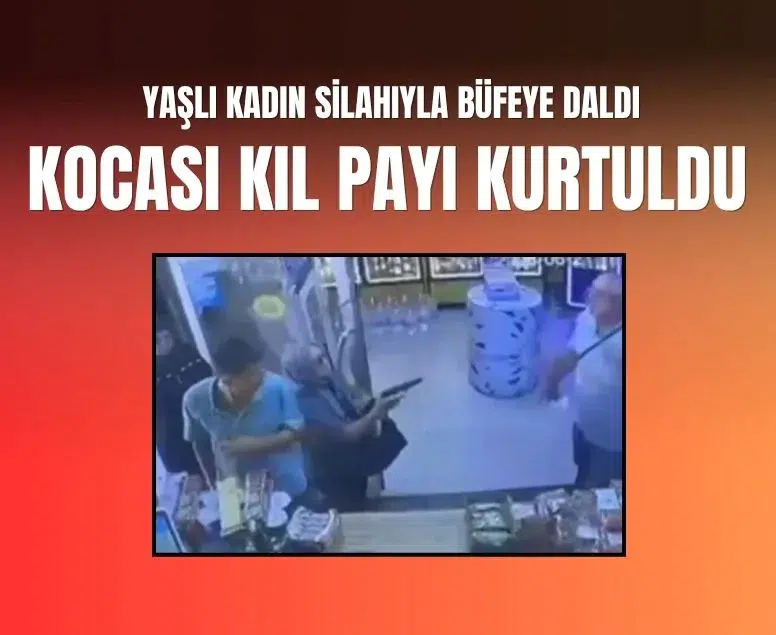 Tekirdağ'da kocasını hedef alan kadının tabancası tutukluk yaptı