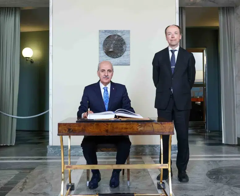 Helsinki’de kritik temas: Kurtulmuş’tan yeni küresel sistem çağrısı
