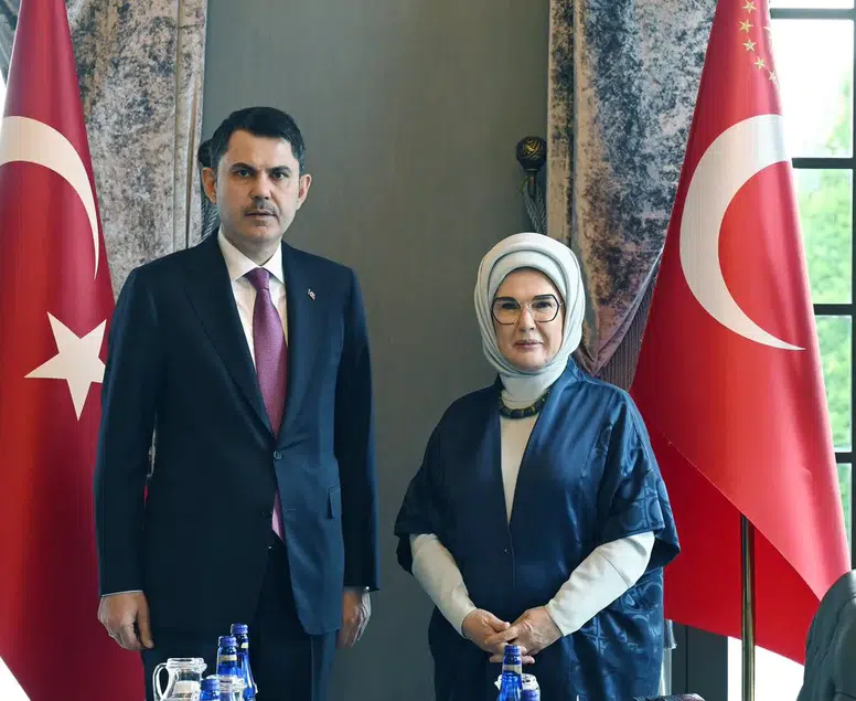 Emine Erdoğan ve Bakan Kurum bir araya geldi: Gündem küresel Sıfır Atık hareketi!