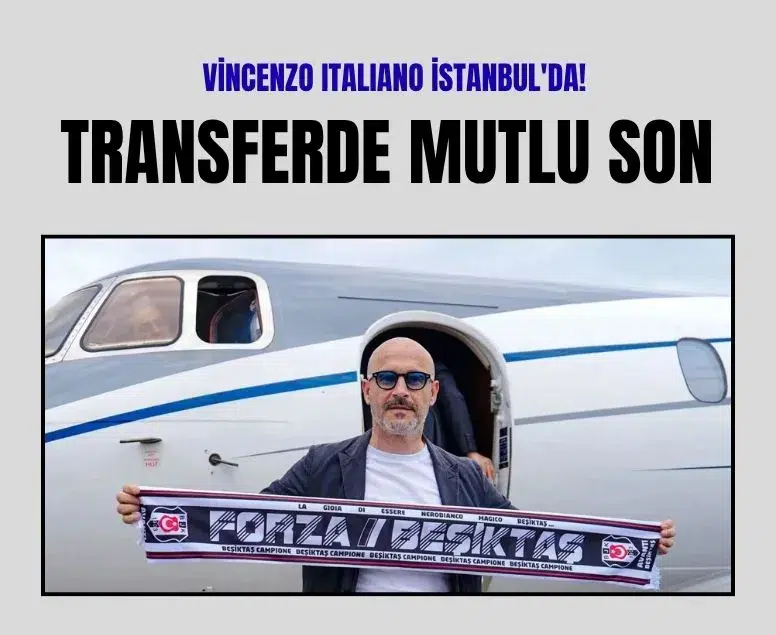 Beşiktaş'ın yeni teknik direktörü Vincenzo Italiano İstanbul'a geldi