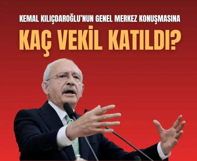 Kılıçdaroğlu'nun genel merkezdeki konuşmasını 17 milletvekili takip etti