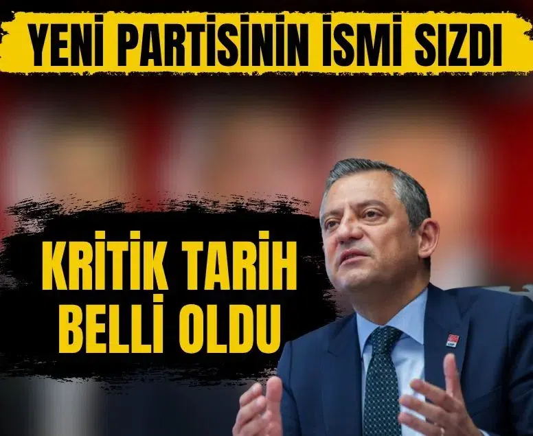 Özgür Özel cephesinin kuracağı yeni partinin ismi belli oldu