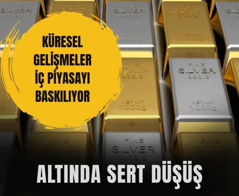 Altın borsasında sert düşüş: Kilogram fiyatı 6 milyon 448 bin liraya indi
