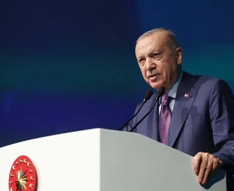 Cumhurbaşkanı Erdoğan: 'Türkiye ilk kez bir NATO ve AB üyesi ülkeye savaş gemisi ihraç etmiştir'