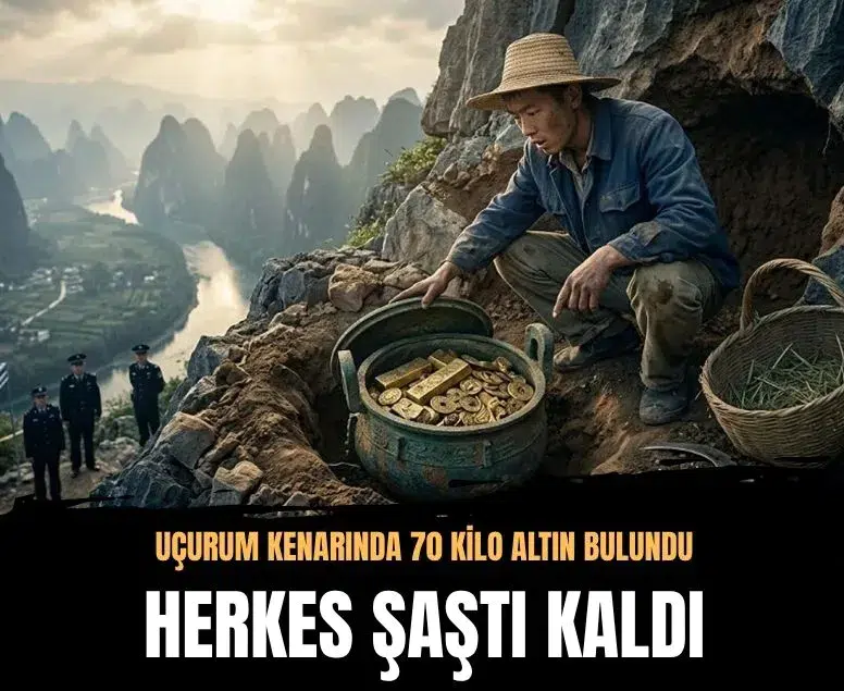Çin'de uçurumun kenarında 68,5 kilo antik altın bulundu: An Luşan İsyanı'nın izleri çıktı