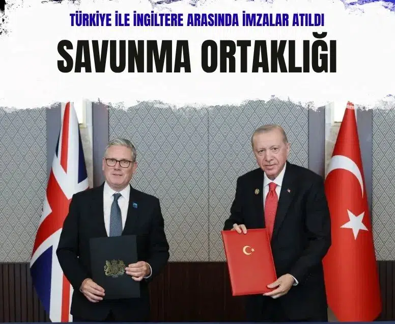 Türkiye ile İngiltere arasında savunma ortaklığı belgesi imzalandı