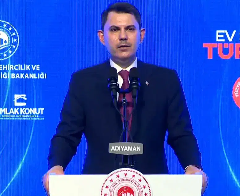 Bakan Murat Kurum 500 Bin Sosyal Konut Kura Töreni'nde konuşuyor