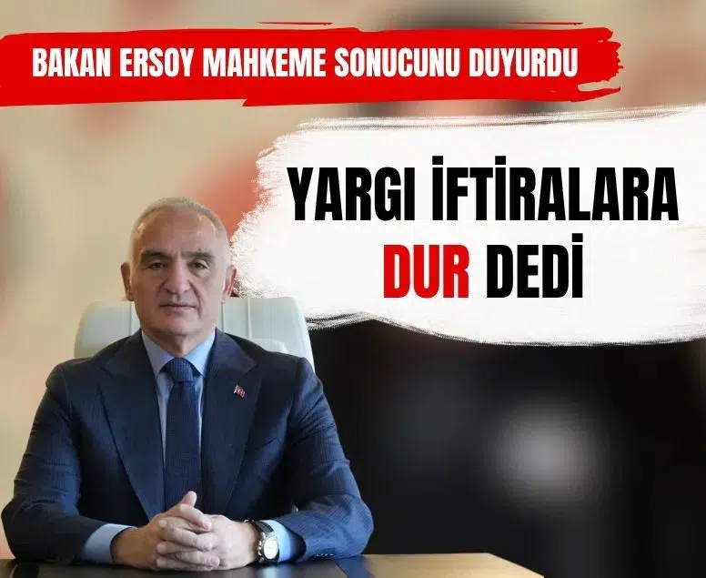 Bakan Ersoy duyurdu! Turhan Çömez ve Sözcü Gazetesi tazminat ödemeye mahkûm edildi